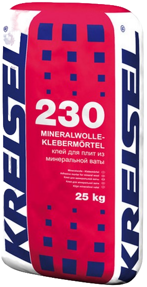 KREISEL 230 Клей для плит из минеральной ваты MINERALWOLLE-KLEBEMÖRTEL, 25 кг. (42)   