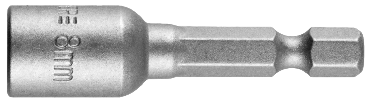 МТ Бита торцевая магнитная "BOHRER МАСТЕР" (сталь CrV), Ø8 мм. х L - 48 мм.  