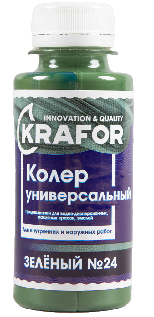 КОЛЕР УНИВЕРСАЛЬНЫЙ  №24  ЗЕЛЕНЫЙ 100 МЛ (6/108) "KRAFOR"