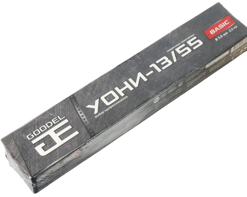 Электроды "УОНИ-13/55 BASIC", Ø3 мм. х L - 35 см. (в упаковке 2,5 кг.)