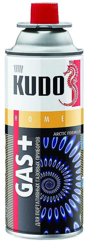 ГАЗ ДЛЯ ПОРТАТИВНЫХ ГАЗОВЫХ ПРИБОРОВ GAS+ 520 МЛ (12) "KUDO" KU-H403