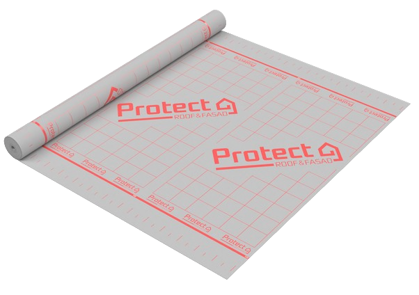 Пароизоляционная плёнка "PROTECT B-75", плотность 75 г/м2, 1,5 м. х 46,67 пог.м. - 70 м2