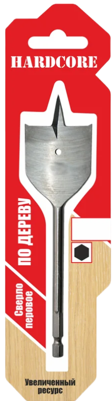 Сверло по дереву перовое 14х300мм с подрезателями "Hardcore" Long