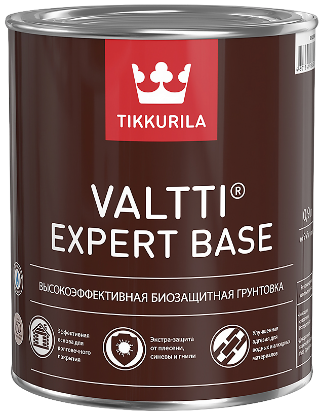 ТИ Грунтовочный состав высокоэф. биозащита дерева (бесцветный) "VALTTI EXPERT BASE", 0,9 л.,9-11м2/л