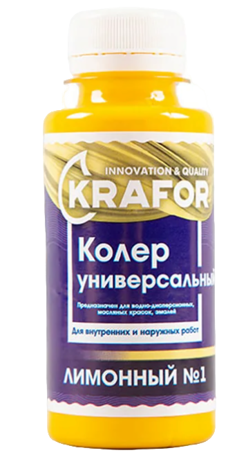 КОЛЕР УНИВЕРСАЛЬНЫЙ  № 1  ЛИМОННЫЙ 100 МЛ (6/108) "KRAFOR"