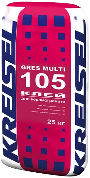 KREISEL 105 Клей для плитки и керамогранита универсальный GRES MULTI, 25 кг., расход - 8 м2 (42)