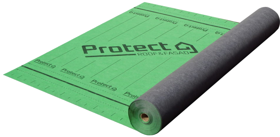 Супердиффузионная мембрана "PROTECT ACTIV 110", плотность 110 г/м2, 1,5 м х 46,67 пог.м. - 70 м2 