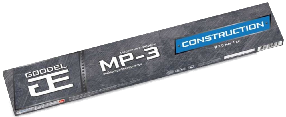 Электроды "МР-3 CONSTRUCTION", Ø3 мм. х L - 35 см. (в упаковке 1 кг.)