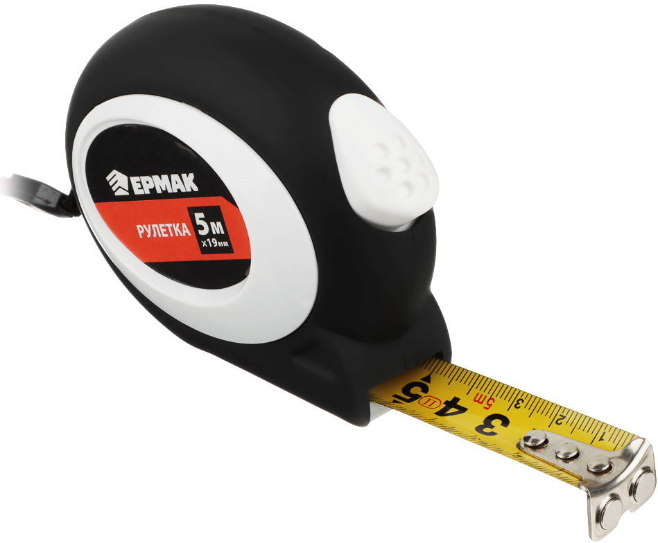ЕРМАК Рулетка 5мх19мм, автостоп, софттач, магнит